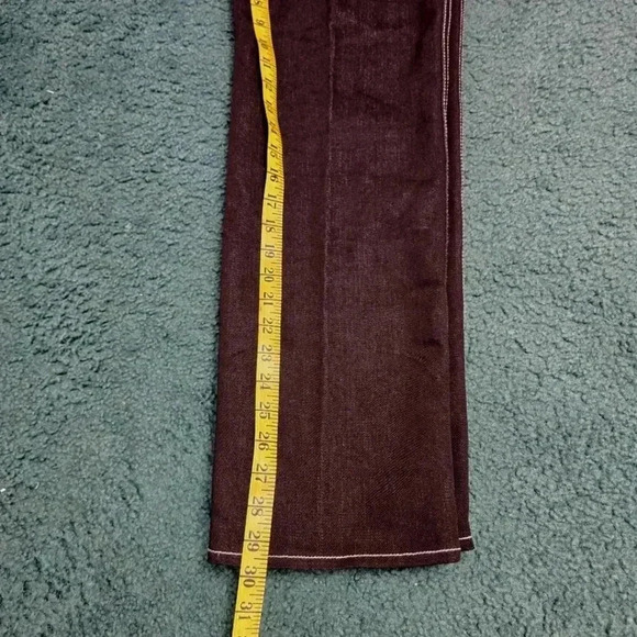 VINTAGE PS Gitano Jeans 14 Black Straight High Rise 44976 Embroidered Stitching - Picture 9 of 12